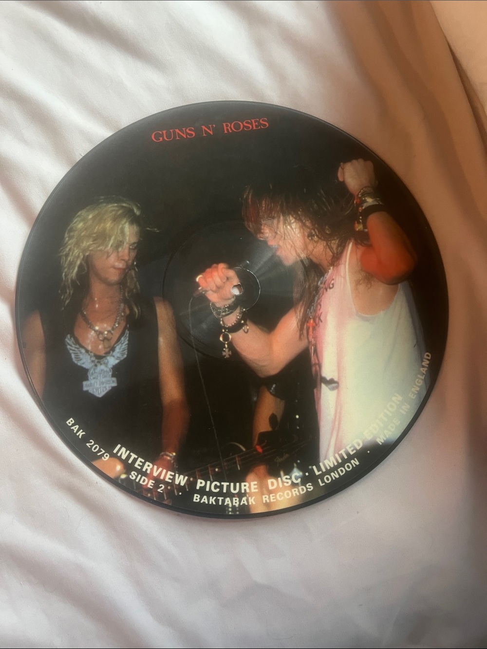 Guns N' Roses Black Round Picture Disc Wall Decor